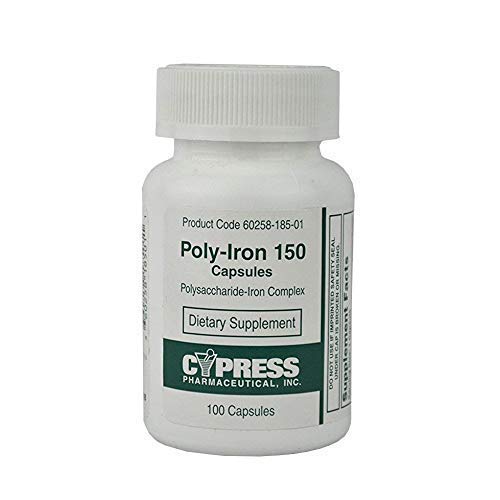 Capsule poli- Iron 150 Comparativ cu Niferex 150, 100 ea