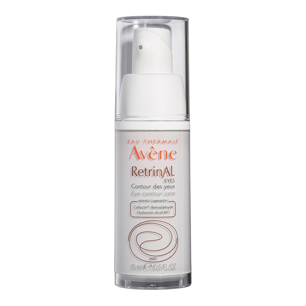 Avène Retrinal EYES Advanced 3-In-1 Eye Cream, Retina crema de ochi, Powered by Retinaldehidă & Acid hialuronic, Ajuta la riduri netede, minimizeaza sub-ochi puffiness & cercuri întunecate, crema de ochi anti-îmbătrânire