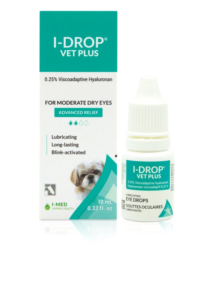 I-DROP VET PLUS: picături ochi de câine pentru animale de companie 