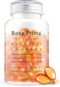 Unichi Rose Oil Vitamina E Supliment pentru sanatatea pielii si regenerarea, Menstrual Ciclu de management de stare de spirit, Refresh respiratie, 90 Softgels