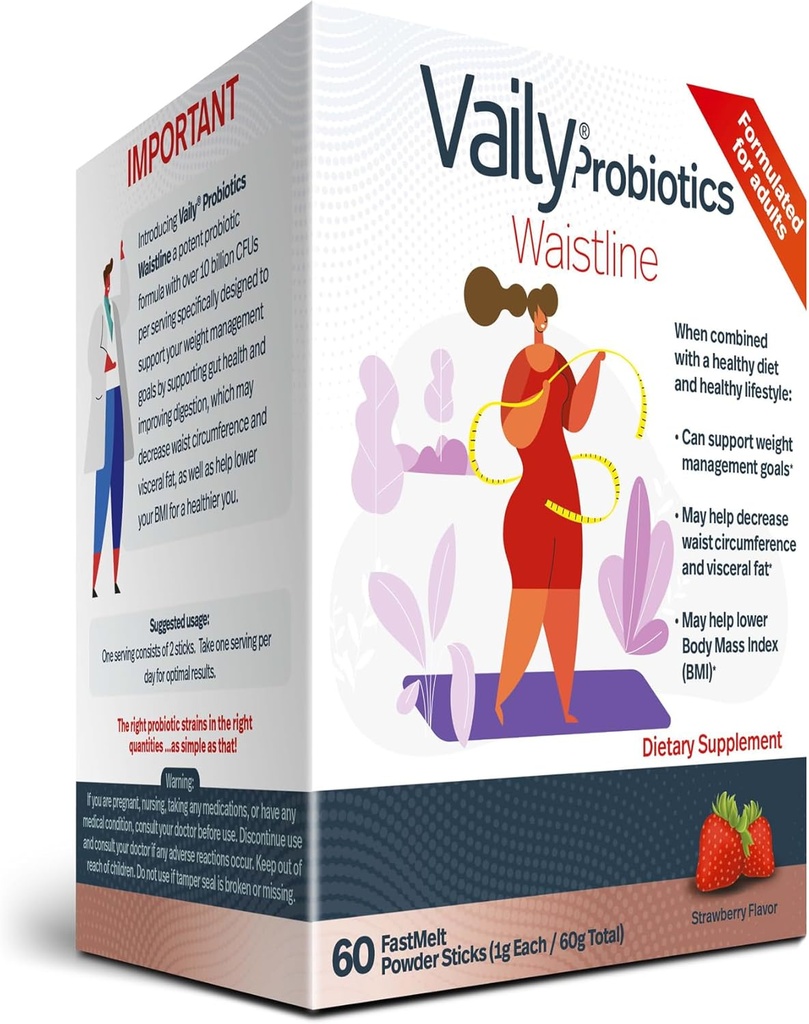 Management greutate Stick-uri pulbere probiotice - 60 Stick-uri Slimming Dizolvabile oral - Suplimente de sănătate Gut pentru gestionarea circumferință talie - supliment metabolic pentru dieta sanatoasa si stilul de viata