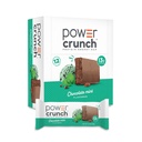 Power Crunch Proteine Wafer Baruri, Snack-uri de proteine ridicate cu gust delicios, Ciocolata Minta, 1.4 Ounce (12 Conte)