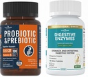 Sanatate totala Boost Bundle: Enzime digestive + 100 miliarde Probiotice pentru barbati si femei 