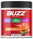 Morning Buzz Energetic Drink Powder - Energizant Boost Drink Mix - Sugar-Free Energy with Antioxidanti - Dimineata Kickstart si Sports Nutrition Endurance Product - 30 Servings, Fruit Punch, 7.9 Ounces