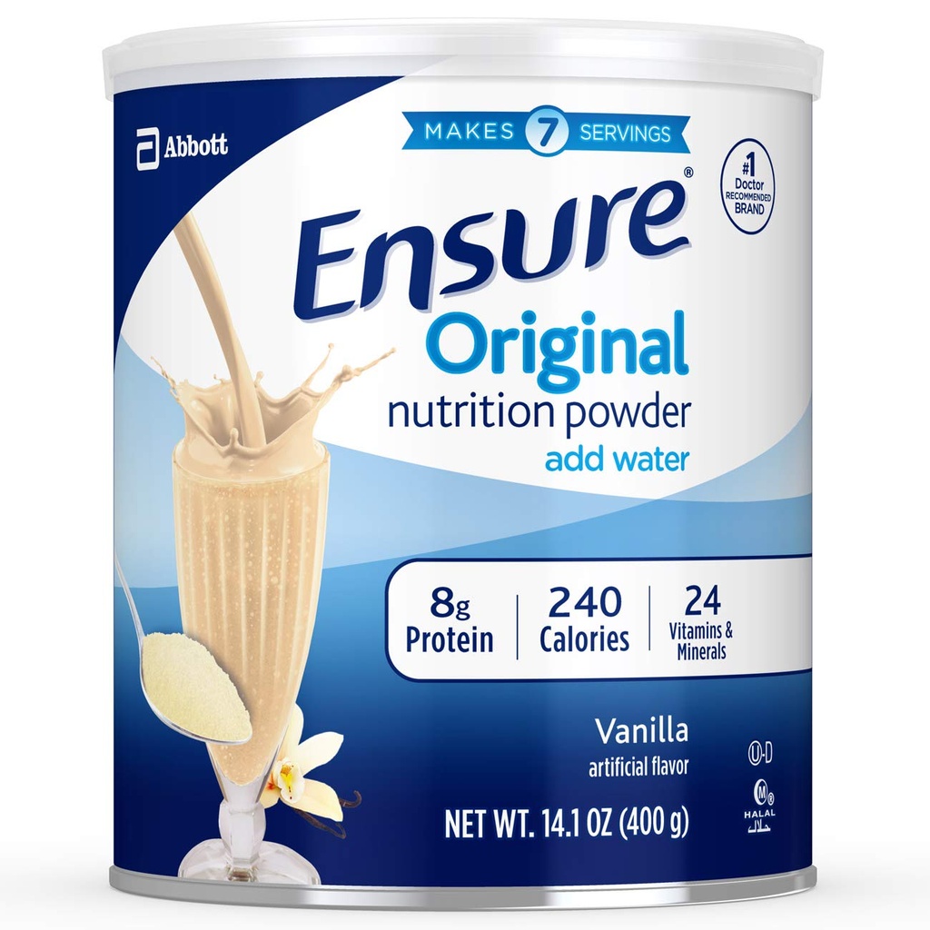 Asigurați-vă că original Nutriție pulbere, Vanilla 14 Ounces (Value Pack of 4)
