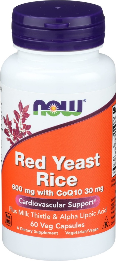 Acum alimente Red Yeast Rice600 Wcoq10 60v, 60 CT