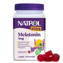 Natrol Kids Melatonin Gummies 1mg, Melatonina pentru copii pentru somn odihnitor, 140 Zmeură-Flavored Sleep Gummies, 140 de zile de aprovizionare