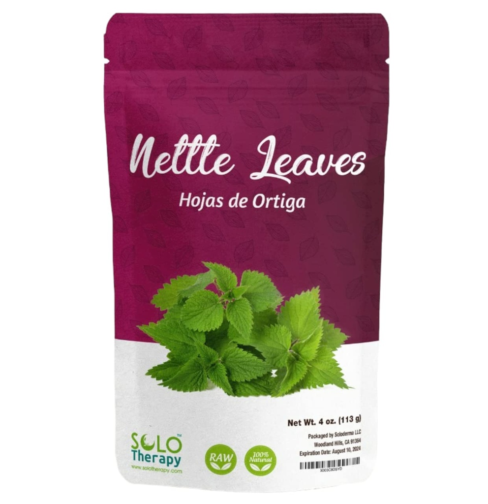 Frunze uscate Nettle, 4 oz., Hojas De Ortiga , Ceai de frunze de Nettle , sac renovabil , Produs din Croația , Pachetat în Statele Unite ale Americii (Nettle Leaf 4 oz.)