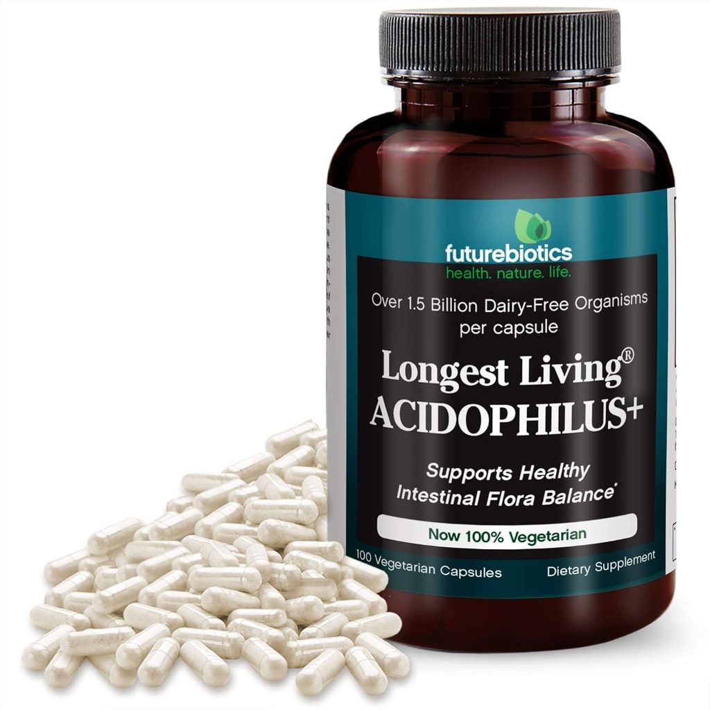 Futurebiotice Cel mai lung acidophilus+, 100 capsule vegetariene