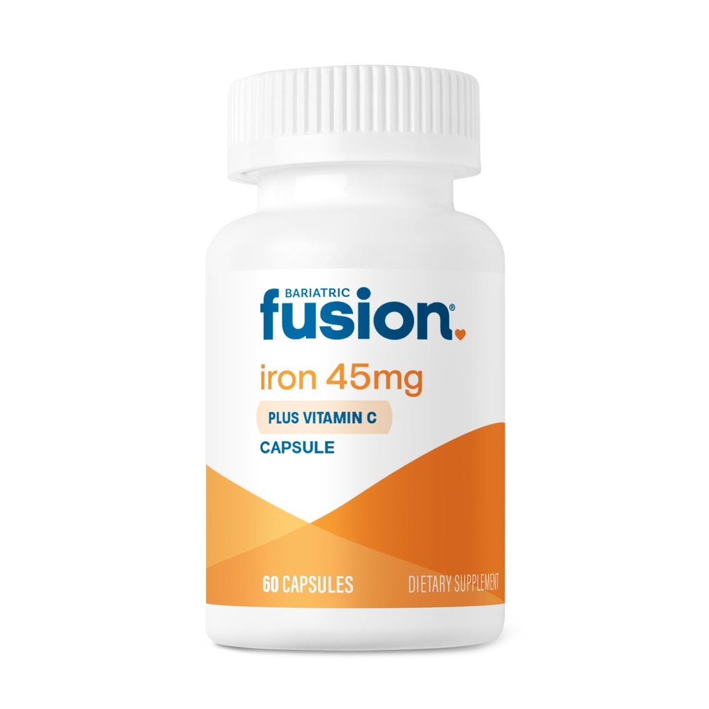 Bariatrice Fusion Suplimentul de fier 45mg cu vitamina C 1 pe zi 