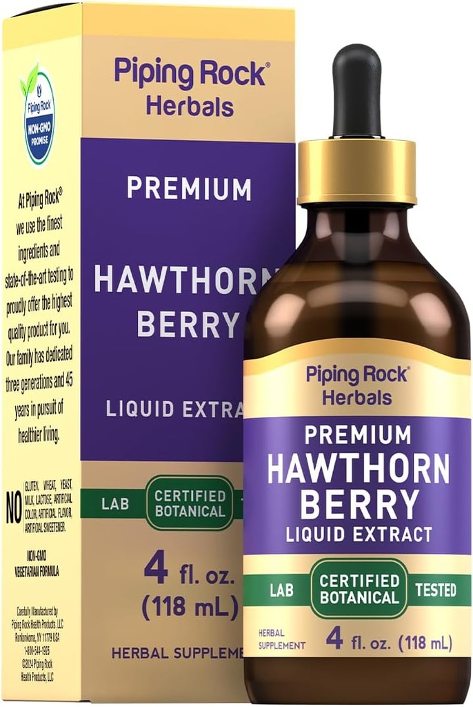 Piping Rock Hawthorn Extract de Berry lichid 