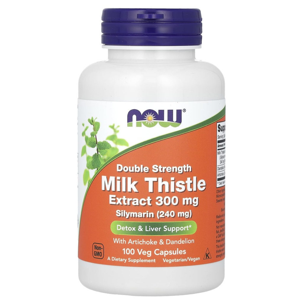 ACUM Alimente - Silymarin Milk Thistle cu Anghinare şi Dandelion Dublu Putere 300 mg. - 100 Capsule vegetale (s)