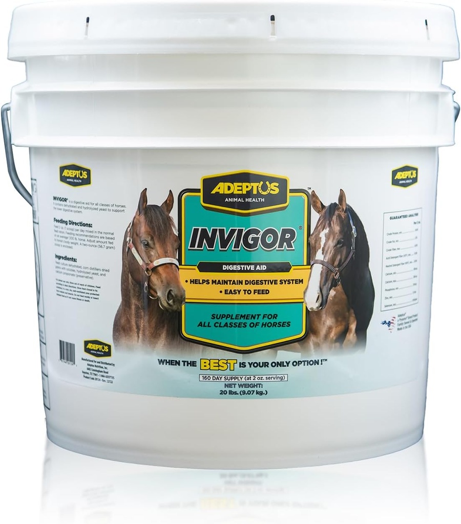 Adeptus Nutrition Invigor Suplimente EQ comune, 20 lb./12 x 12 x 12