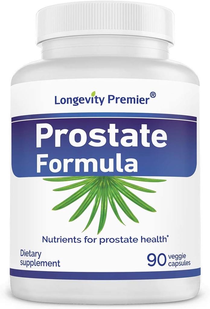 Longevity Prostate Formula cu Saw Standardized Palmetto extract, Extra Srength pentru Prostate sănătate și prevenirea pierderii părului