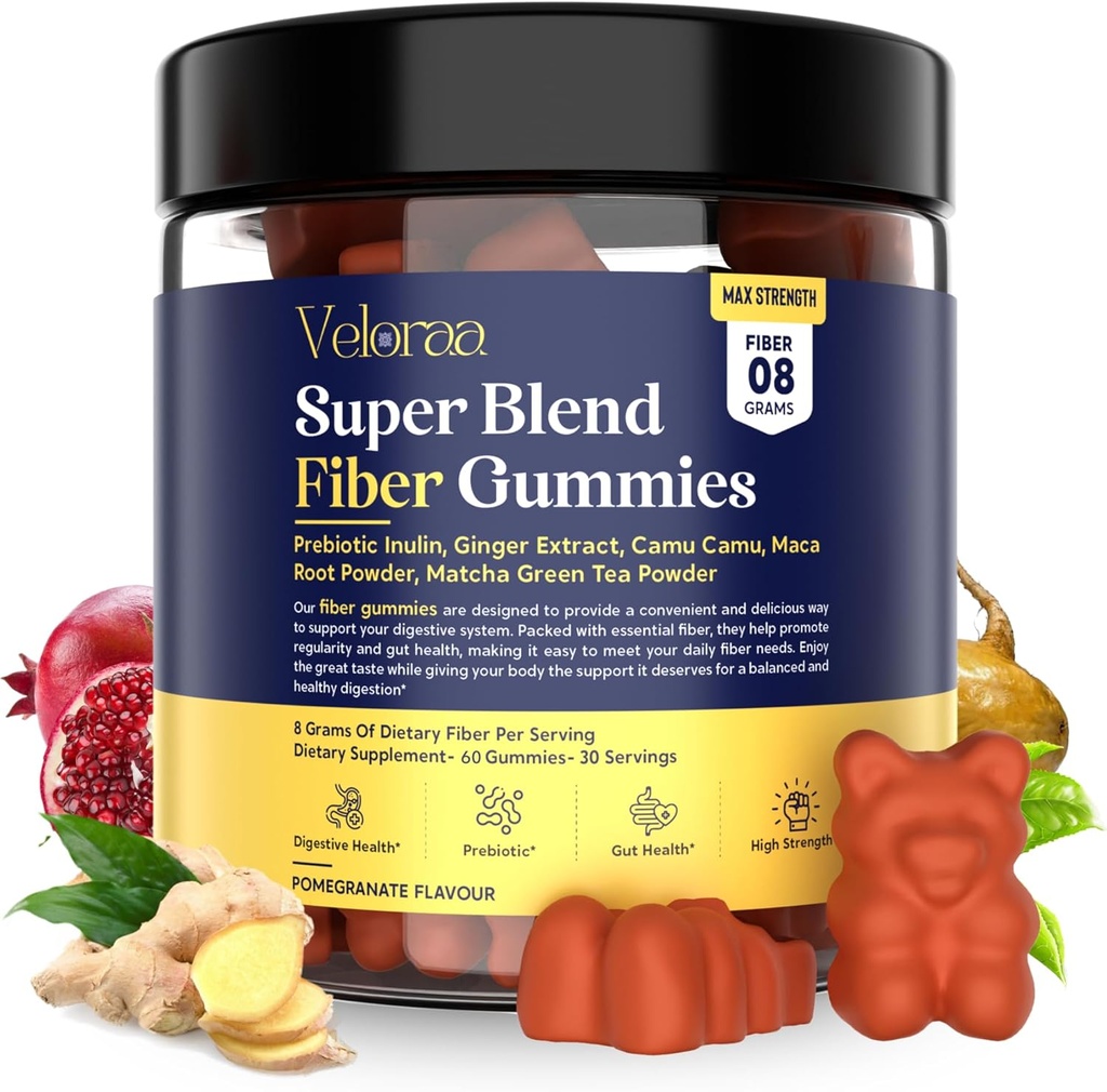 Super Blend Fiber Gummies pentru adulți 