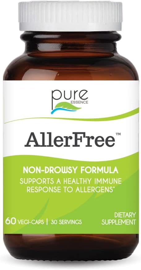 Alergice naturale Alergice Allery Supplement de Essence Labs Pure - pastile non Drowsy pentru sănătate Sinus și Nasal Alergii sezoniere cu enzime și plante aromatice - 60 capsule