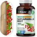 BIO KRAUTER Sarsaparilla Root Capsule - 1000 mg Putere - 250 Vegan Sarsaparilla Extract Caps - Nu Fillers