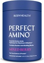 BodyHealth Perfect Amino Powder - BCAA și EAA pulbere pentru antrenament Pre și Post - Amino Acid Energy Drink pentru bărbați și femei pentru a sprijini Lean musculare și de recuperare - Berry mixt - 120 Serviri
