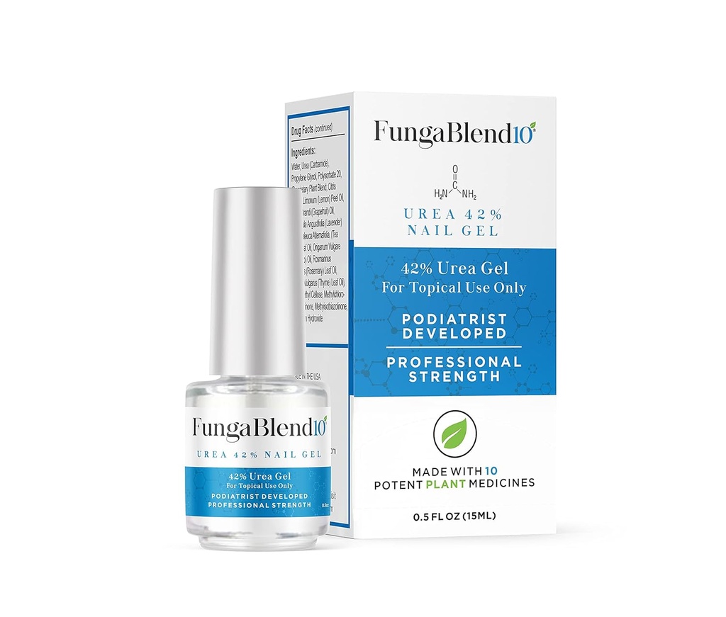 FungaBlend 10 - Uree 42% Gel unghii pentru a cure Fungus mai rapid - Livrează medicamente antifungice direct la Fungus - rezultate rapide Soluţie Topical pentru Deget și unghii tratament de reparare
