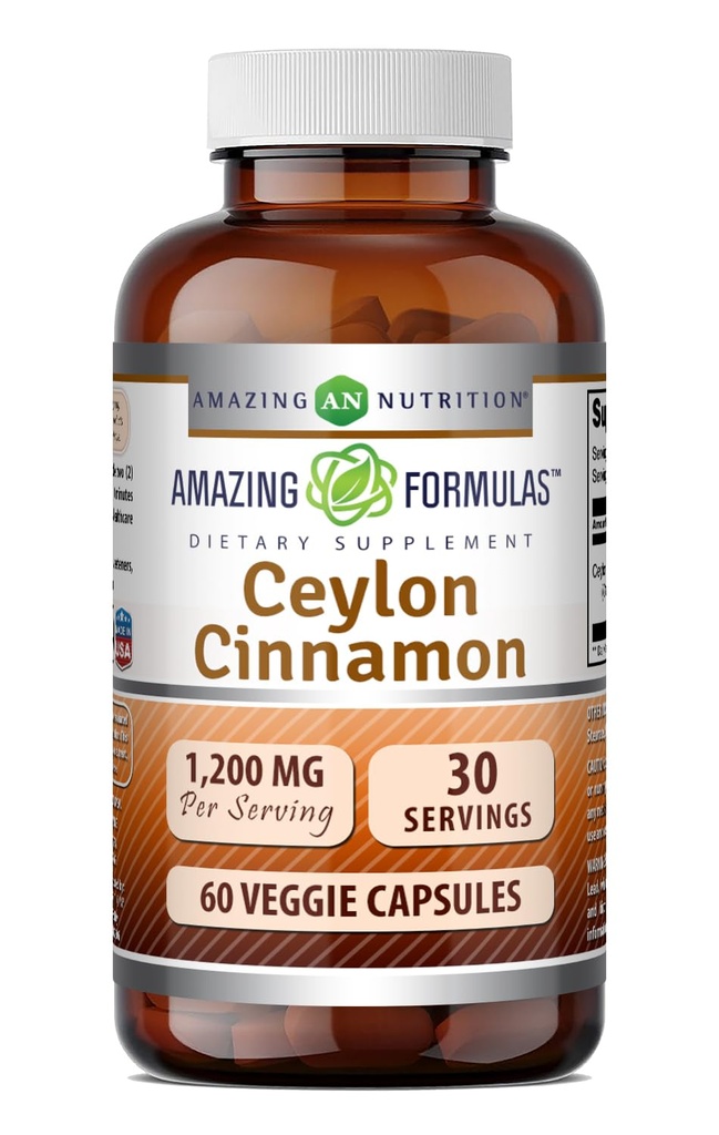 Amazing Formulas Ceylon Cinnamon 1200 Mg Supliment 