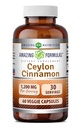 Amazing Formulas Ceylon Cinnamon 1200 Mg Supliment 