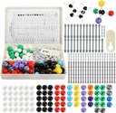YOPAY 240 piese Molecular Model Kit, Organic and Enorganic Chemistry Molecular Structure Model, 86 Atomi și 153 Link-uri și 1 scurt link Remover Tool
