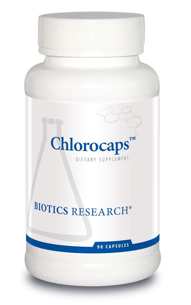 Biotice Cercetare Clorocaps Clorofilină, Vitamine, SOD & Catalase, Sursa buna de magneziu 90 Capace