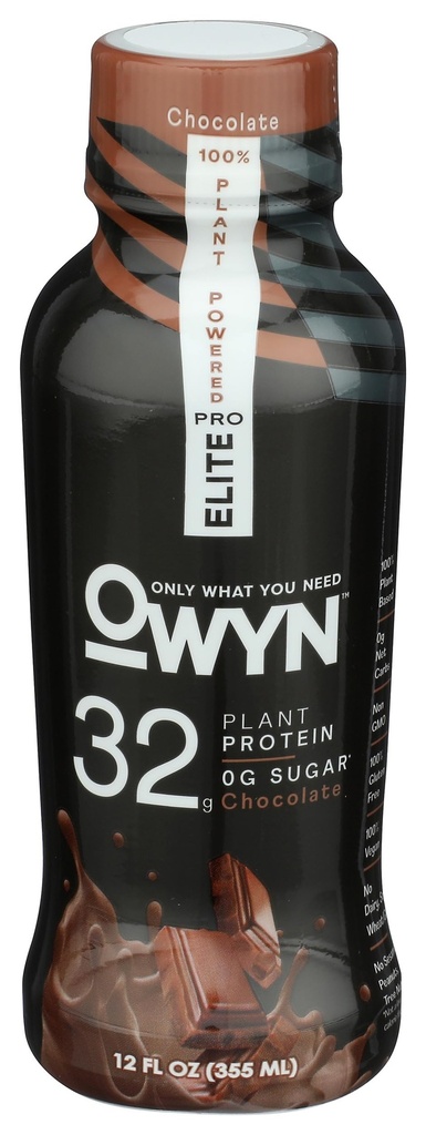 OWYN Chocolate Pro Elite Plant Shake, 12 FZ