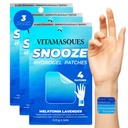 Vitamasques Petice de somn pentru adulți, SnoozeMe Wellness Hydrogel Patch (3-Pachet) - Dormind cu Lavender, Melatonina, & Root Valerian - Cruzimea-Free, Coreean Skin Care Sleep Patch