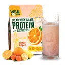 SOCIETY WILD - Proteina whey curata + Electroliti - Refreshing Whey Protein Izolat pulbere - 20g Proteina, 0 Zahăr adăugat, OMG-free, arome naturale și culori - Citrus Punch, 16 oz