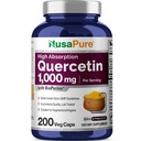 NusaPure Querbetin 1000mg - 200 Veggie Caps (Non-GMO, Vegan, Vegetarian) Bioperine