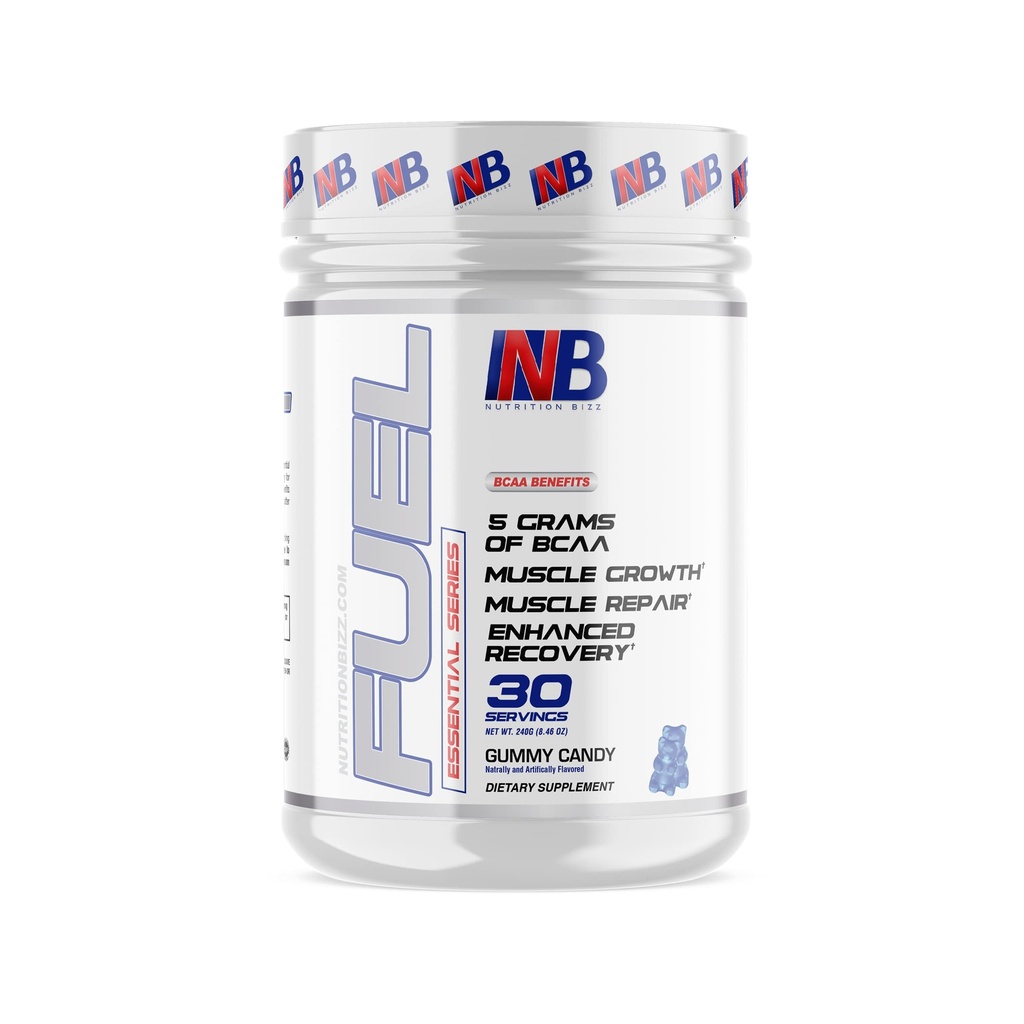 BCAA Powder, 5 grams of BCAAs Aminoacids, Post Workout Recovery Drink for Muscle Building, Recovery, and Endurance, 30 Servings (Gummy Candy)
