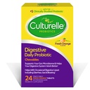 Culturelle Digestive Health Daily Probiotic Chewables, Probiotic pentru bărbați și femei, Cel mai studiat clinic Probiotic Strain, 10 Miliarde CFUs, Sprijină Diaree ocazionale, Gaz & Blooting, 24 Conte