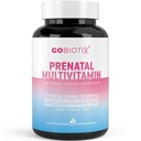 GOBIOTIX Vitamine prenatale pentru femei - Multivitamine cu fier, calciu, vitamina D2, C, zinc si acid folic pentru sarcina - Pre si postpartum Essentials - Non-GMO - 90 capsule
