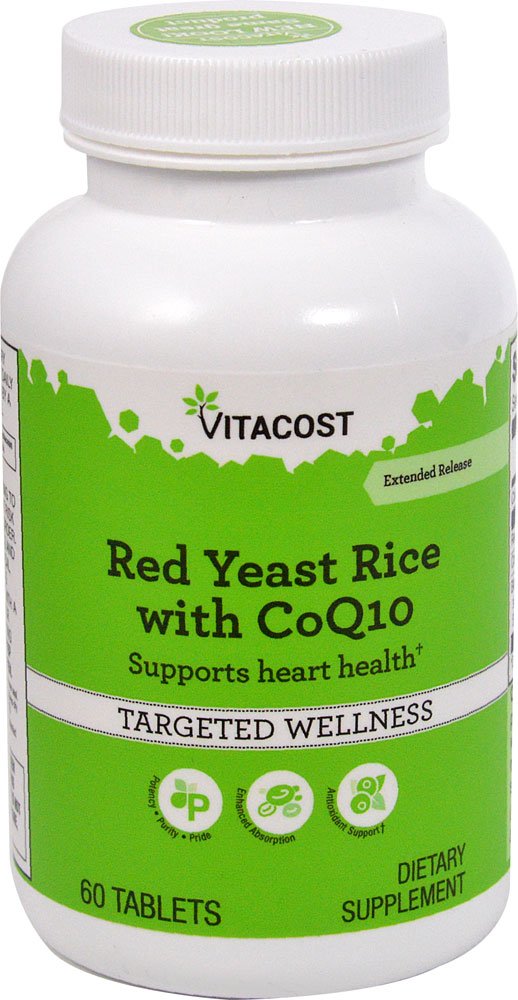Vitacost Red Yeast Rice 1200 mg cu CoQ10 - Extended Release - 60 comprimate