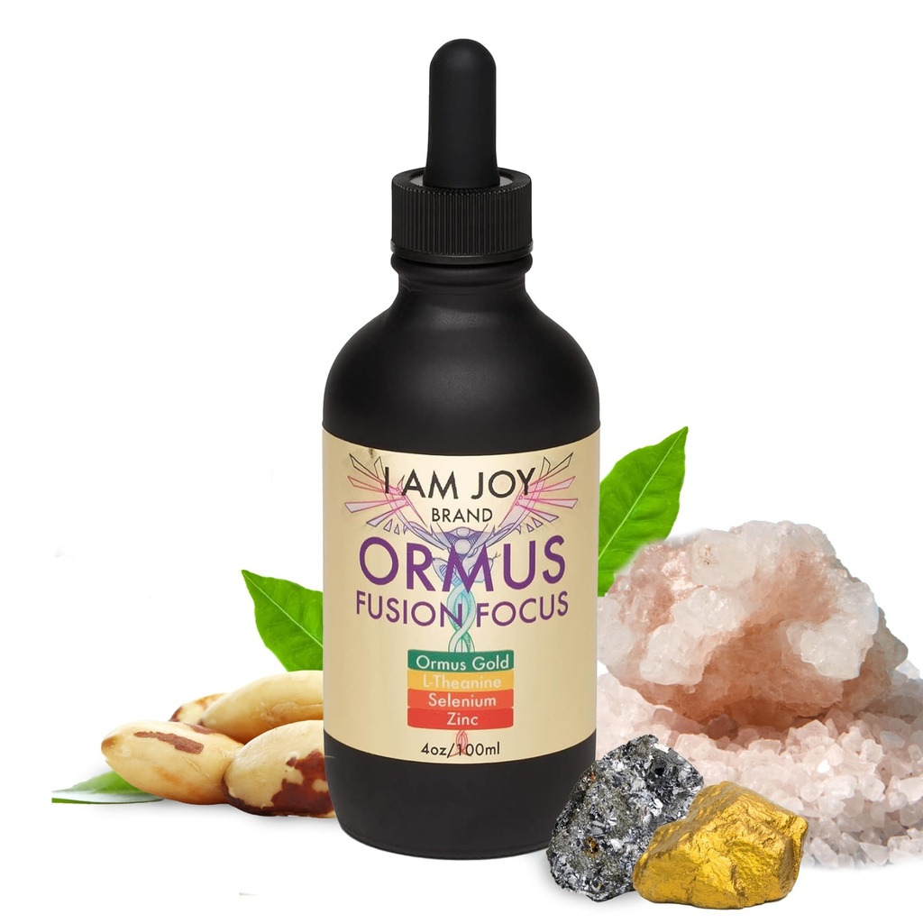 Sunt Joy co. Ormus Monoatomic Gold, L-Theanin, Seleniu, Zinc pentru Pineal Gland Detox, Lucid Dreaming, Kundalini Support, Neurological Putere Fusion Focus 4oz
