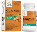 Terry Natural Curamed 375mg - Supliment antioxidant pentru Brain & Imuna de sprijin pentru sanatate - Supliment alimentar cu Curcumin si ulei esential Turmeric - Suport pentru ficat vegetal - 120 Softgels