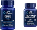 Extensie de viaţă Super Ubichinol CoQ10 cu suport mitocondrial îmbunătăţit & Neuro-mag Magneziu L-treonat, magneziu L-treonat