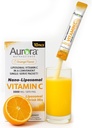 Aurora Nutrascience Nano-Pack Liposomal Vitamina C pulbere Drink Mix, Immune Support, Putere mare 3000 mg Per Servire 10 Pachete de unică servire, Orange