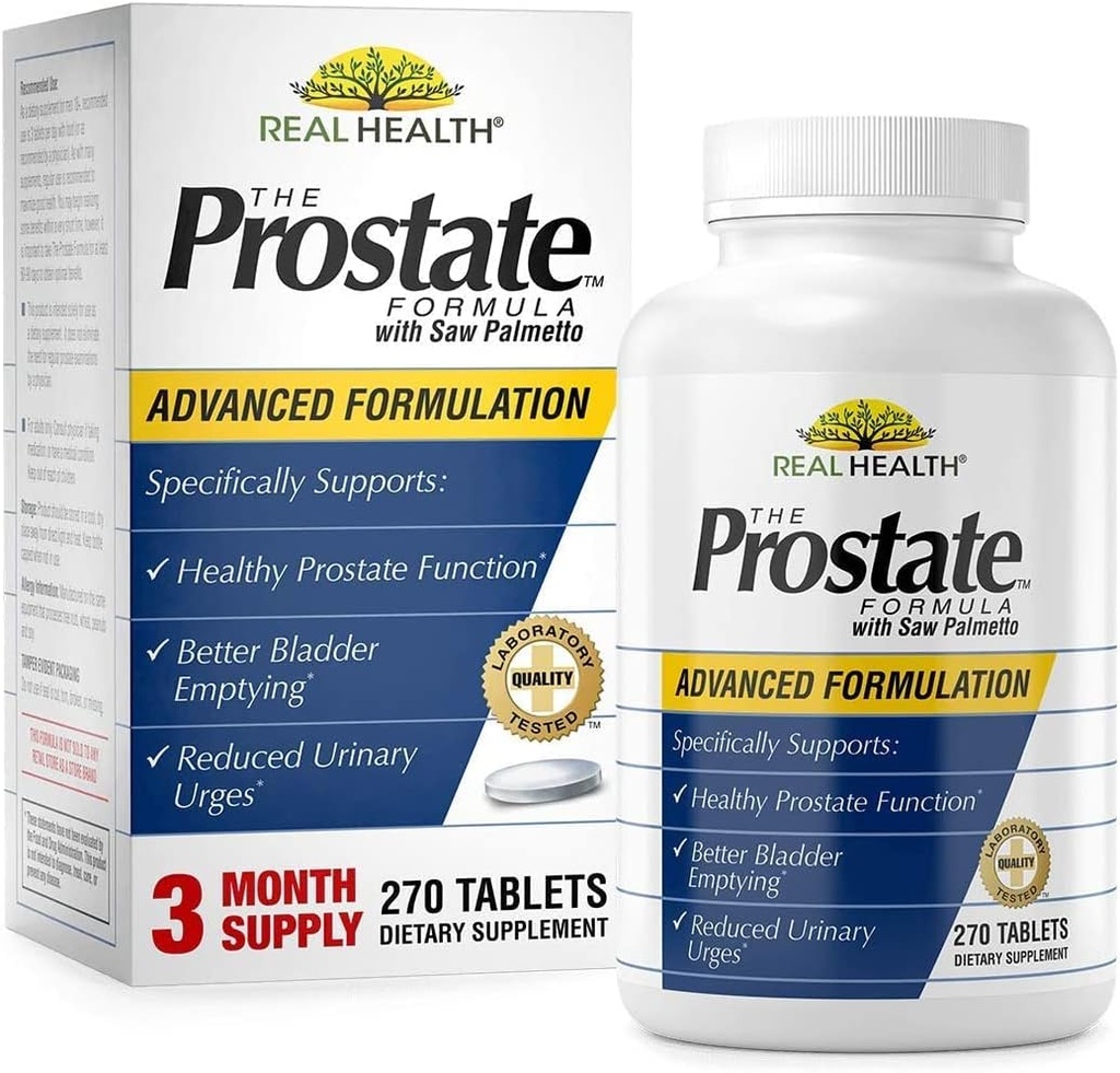 Real Health Prostate Formula cu Saw Palmetto 270-Tablets de EMERSON HELINGCARE