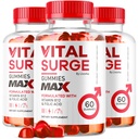 3 ambalaj) Vital Surge - Vital Surge for Men Gummies, Vital Vita Surge Maximal Putere 1050 MG, VitalSurge Supplement Supplement Supplement Gummy Advanced Formula, Premium Vitamin Gomitas (180 Gummes)