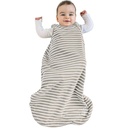 Woolino Merino Wool and Organic Cotton Baby Sleep Bag - 4 Sezon clasic Sleep Sack for Baby - Two-Way Zipper Sleeping Bag for Baby and Toddler - 0-6 Luni - Earth