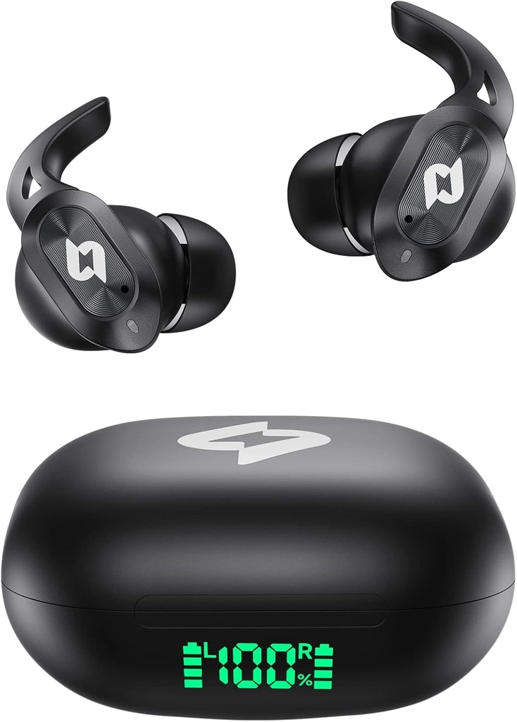 Căști fără fir Bluetooth Căști cu caz de încărcare fără fir