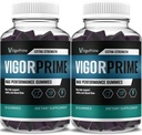(2 Pack) Vigor Prime Performance Gummies Prime Vigor XL Gummy Supplement, Vigor Prime XL Putere maximă avansată Shilaj Sea Moss Schindugreek Gummies Suport global energie Vitality (2 lună de aprovizionare)