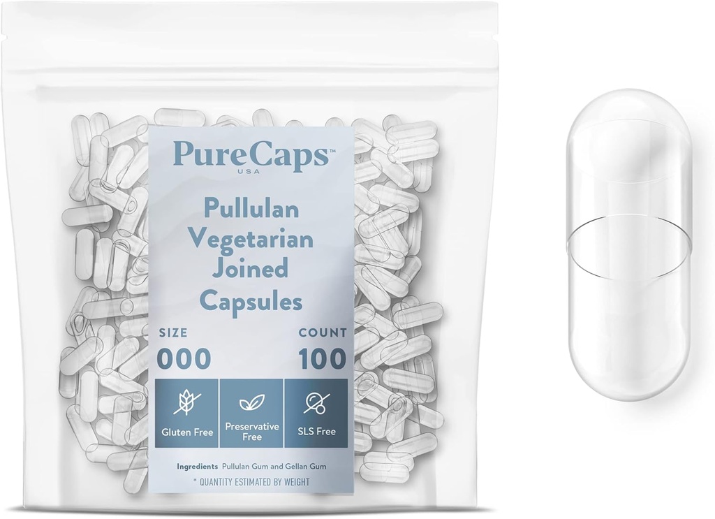 PureCaps Statele Unite ale Americii - gol Vegetarian pastile Vegas pullulan capsule dimensiunea 000 