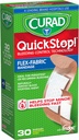 CURAD QuickStop Control sângerare Bandaje flexibile tesatura, dimensiuni asortate, 30 Conte