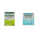 Dulcolax Stimulant Laxative Tablets (100 Conte) Gentle Overnight Constipation Relief, Bisacodyl 5mg & Stool Softener Laxative Gel Capsule lichide (100ct) pentru ajutor blând, Docusat Sodiu 100mg