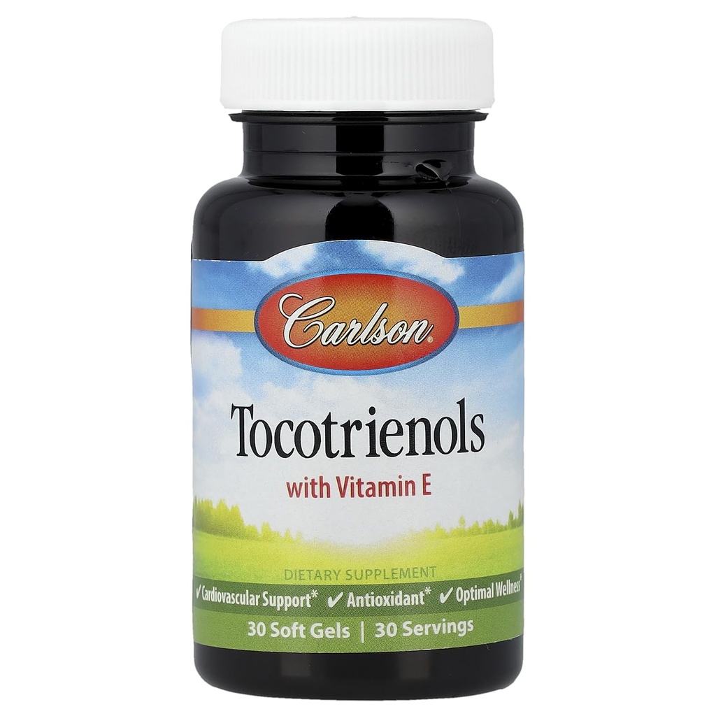 Carlson Labs Tocotrienols cu vitamina E naturală, 30 Softgels