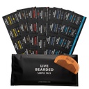 Live Beard Barbă ulei și unt de îngroșare Kit pachet eșantion cu Comb, Bonus Cadou - ingrediente naturale Shea, Argan, Jojoba - Suport pentru creștere - Made in the USA