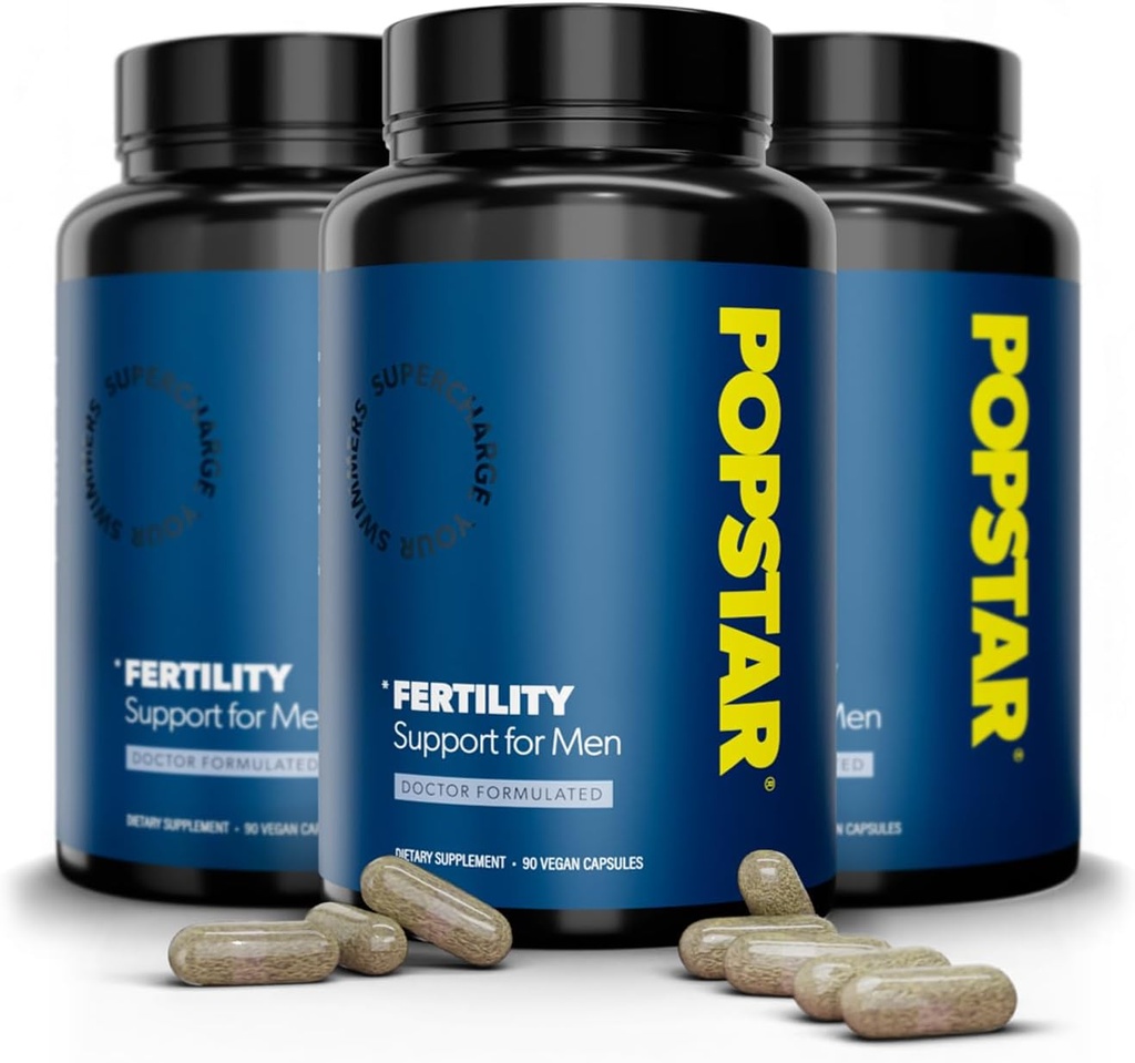 Suplimentul de fertilitate pentru barbati - Doctor Formulat - Made in The USA - Vitamine prenatale pentru barbati - Suplimente de fertilitate masculina - Booster - Activator Conte & Motilitate - 90 Capsule Vegane (3 Luna de aprovizionare)